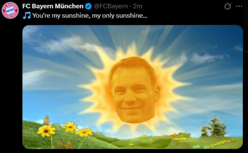 Taką grafikę wrzucił Bayern po meczu z Realem xD